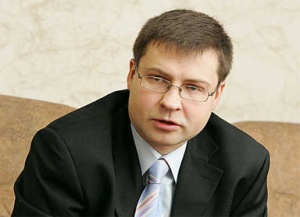 Valdis Dombrovskis, primo ministro lettone